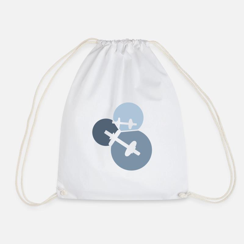 Bodybuilding Bodybuilding - Drawstring Bag - white