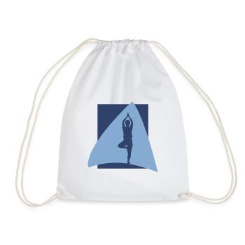 Yin Meditation - Drawstring Bag - white - Front