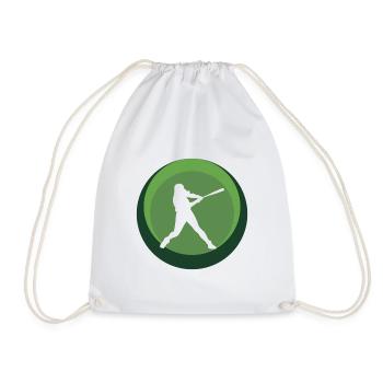 Joueur de softball lanceur de baseball - Sac de sport léger - blanc - Devant