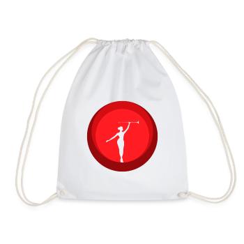 Gymnastique de tournage de barres virevoltantes - Sac de sport léger - blanc - Devant