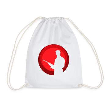 Billiard Player Billiard Ball Billiard Player - Drawstring Bag - white - Front