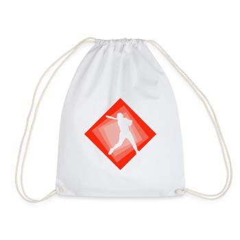 Lanceur de baseball de softball - Sac de sport léger - blanc - Devant