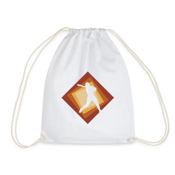 Lanceur de balle molle Joueur de balle molle - Sac de sport léger - blanc - Devant