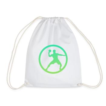 Table Tennis Racket Table Tennis Ball Table Tennis - Drawstring Bag - white - Front