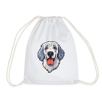 Aryan Molossus Dog Breed Cartoon Kawaii Illustrati - Sac de sport léger - blanc - Devant