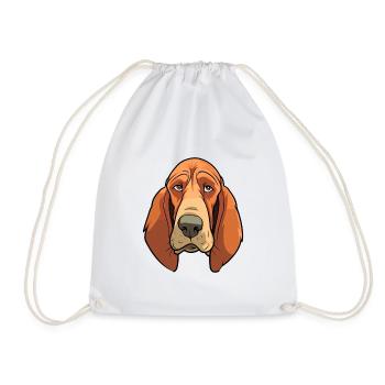 Bracco Italiano Dog Breed Cartoon Kawaii Illustrat - Drawstring Bag - white - Front