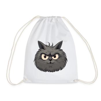 Cat Katze - Turnbeutel - Weiß - Vorne