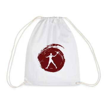 Ballon de plage, tennis de plage, tennis de plage - Sac de sport léger - blanc - Devant