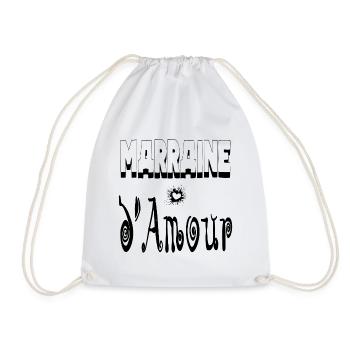 Marraine Amour Cœur - Sac de sport léger - blanc - Devant