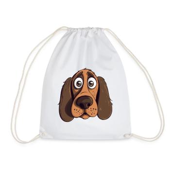 Dog Hund - Turnbeutel - Weiß - Vorne
