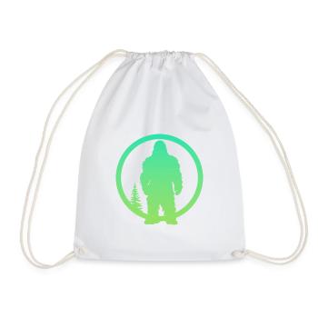 Big foot Big foot Yeti Yeti - Drawstring Bag - white - Front