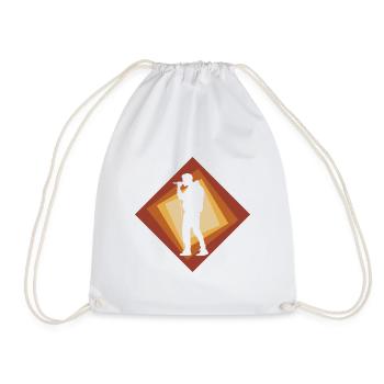 Beatbox Streetmind Beatboxer - Drawstring Bag - white - Front