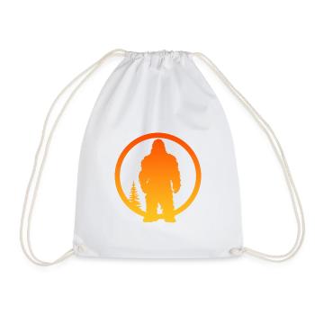 Big foot Big foot Yeti Bigfoot - Turnbeutel - Weiß - Vorne