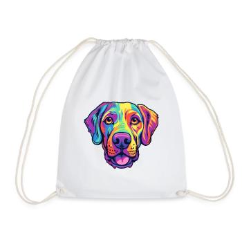 Gascon Saintongeois chien race Cartoon Kawaii Illus - Sac de sport léger - blanc - Devant