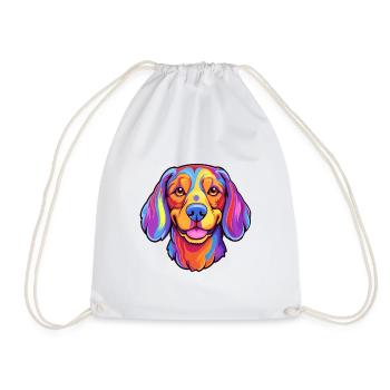 Karakachan chien race dessin animé Kawaii Illustration - Sac de sport léger - blanc - Devant