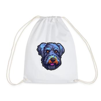 Kerry Blue Terrier Hunderasse Karikatur Kawaii Illust - Turnbeutel - Weiß - Vorne