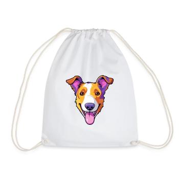 Miniature Fox Terrier chien race dessin animé Kawaii malade - Sac de sport léger - blanc - Devant