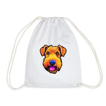 Lakeland Terrier chien race Cartoon Kawaii Illustra - Sac de sport léger - blanc - Devant