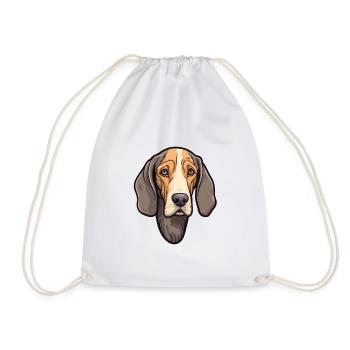 Chien de la Forêt-Noire race de chien Cartoon Kawaii Illust - Sac de sport léger - blanc - Devant