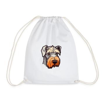 Cesky Terrier Hunderasse Cartoon Kawaii Illustration - Turnbeutel - Weiß - Vorne