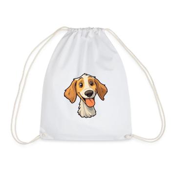 Cesky Fousek Chien Race Cartoon Kawaii Illustration - Sac de sport léger - blanc - Devant