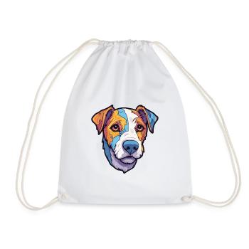 Parson Russell Terrier Hunderasse Cartoon Kawaii Il - Turnbeutel - Weiß - Vorne