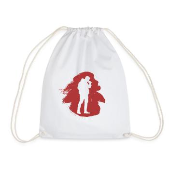 Djing Beatbox DJ - Drawstring Bag - white - Front