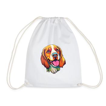 Welsh Springer Épagneul chien race Cartoon Kawaii Il - Sac de sport léger - blanc - Devant