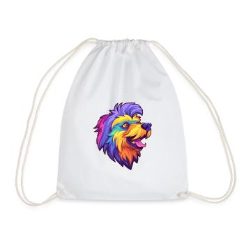 Griffon Belge Chien Race Cartoon Kawaii Illustrat - Sac de sport léger - blanc - Devant