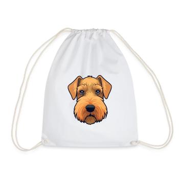 Welsh Terrier chien race Cartoon Kawaii Illustratio - Sac de sport léger - blanc - Devant