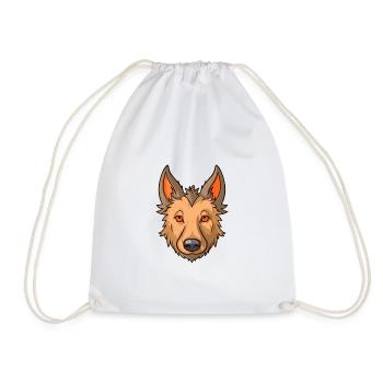 Belge Laekenois race de chien Cartoon Kawaii Illustr - Sac de sport léger - blanc - Devant