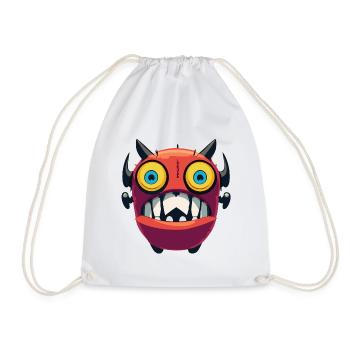 Cyberpunk Monter - Drawstring Bag - white - Front