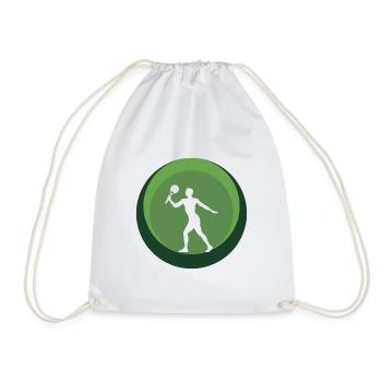 Beach Tennis Beach Tennis Beach Ball - Drawstring Bag - white - Front
