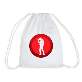 Beatboxing Djing DJ - Drawstring Bag - white - Front