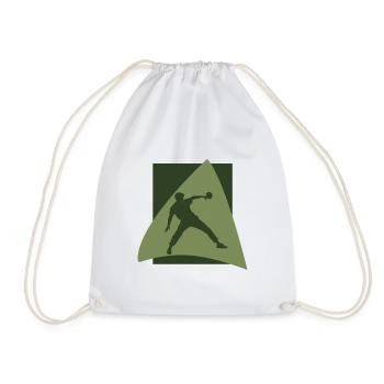 Table tennis Tennis Tennis - Drawstring Bag - white - Front