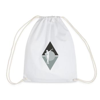 Rod Turning Twirling Twirling - Drawstring Bag - white - Front