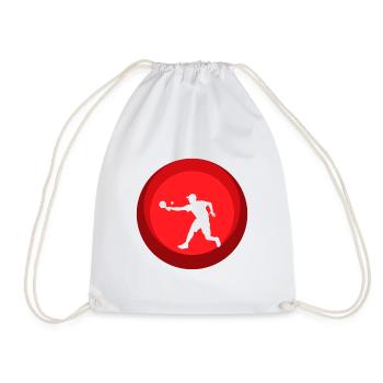 Pickleballspieler Pickleballspiel Pickleball - Turnbeutel - Weiß - Vorne