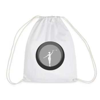Twirling Rod Turning Twirling - Drawstring Bag - white - Front