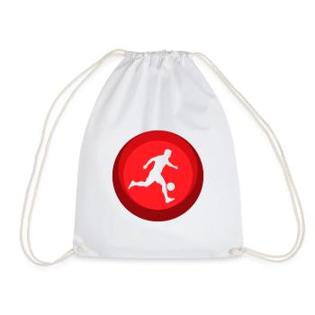 Beach Ball Beach Soccer Beach - Drawstring Bag - white - Front