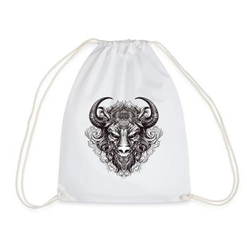 Bulle Stier - Turnbeutel - Weiß - Vorne