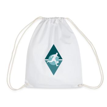 Beach Soccer Beach Beach Ball - Drawstring Bag - white - Front