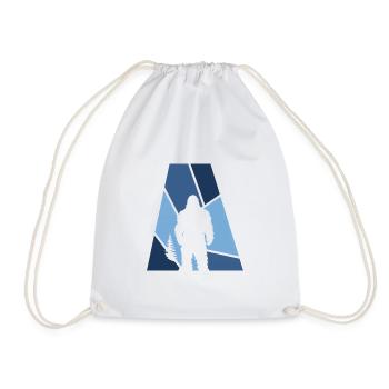 Bigfoot Yeti Lochness - Drawstring Bag - white - Front