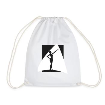 Bâton Bâton de gymnastique virevoltante - Sac de sport léger - blanc - Devant