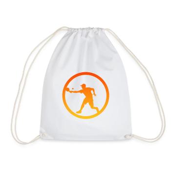 Pickleball Rackets Pickleball Players Tennis - Drawstring Bag - white - Front