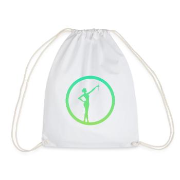 Dancing Twirling Baton Twirling - Drawstring Bag - white - Front