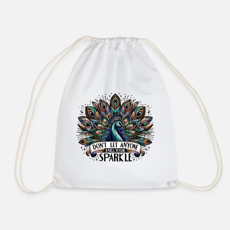 pfau - dont let aynone dull your sparkle - Turnbeutel - Weiß