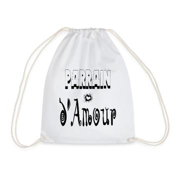 Parrain Amour Cœur - Sac de sport léger - blanc - Devant