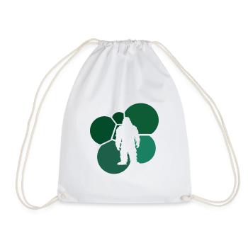 Big foot Bigfoot Bigfoot Yeti - Drawstring Bag - white - Front