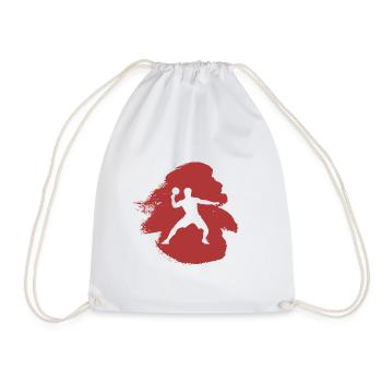 Table Tennis Ball Table Tennis Player Tennis - Drawstring Bag - white - Front