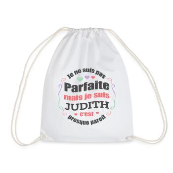 JUDITH PARFAITE - PRENOM JUDITH - Sac de sport léger - blanc - Devant